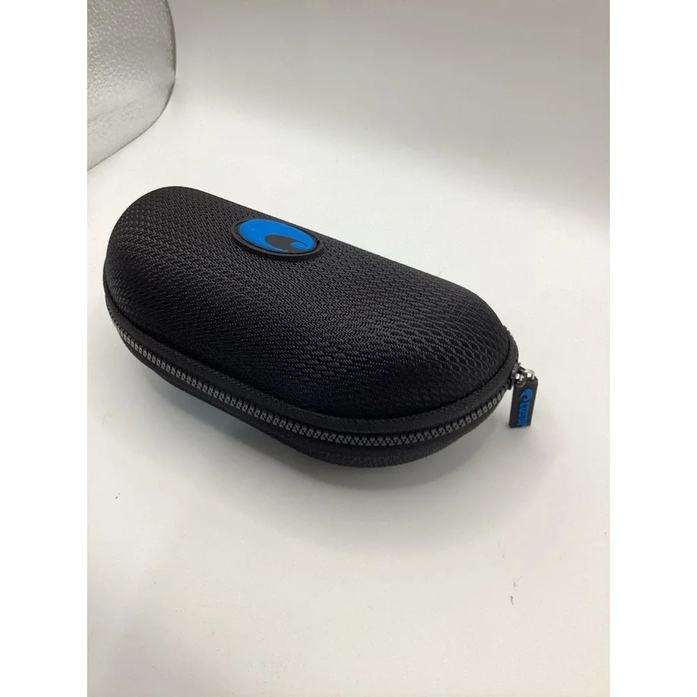 COSTA DEL MAR Sunglasses Case Only Zip-up Hard Clamshell Holder Black